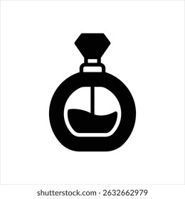 Vector black icon for perfume