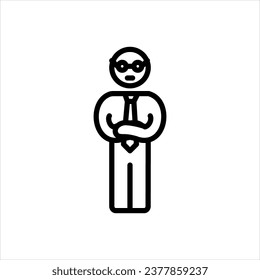 Icono negro vector para la personalidad