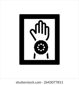 Icono negro del Vector para la foto