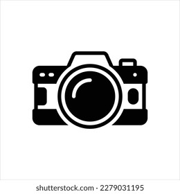 Icono negro vector para fotografía