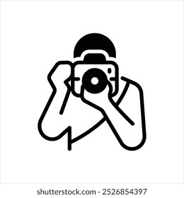 Vector black icon for photography