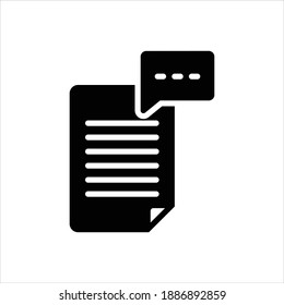 Vector black icon for phrase