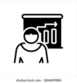 Vector black icon for pitch