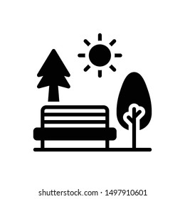 Vector black icon for plantation