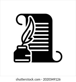 Vektorschwarzes Symbol für Dichter