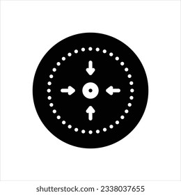 Vector black icon for point