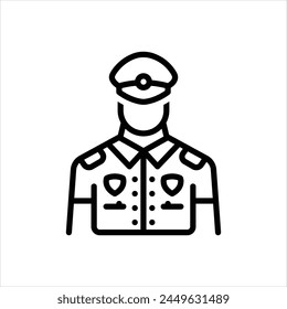 Vector negro para la policía