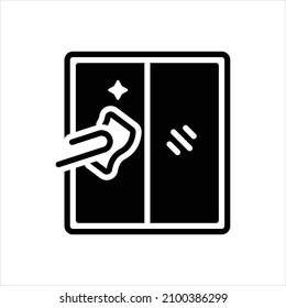 Vektorschwarzes Symbol für poliert