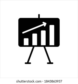 Vector black icon for poll