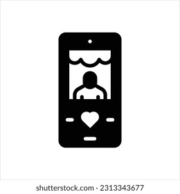 Vector black icon for posts