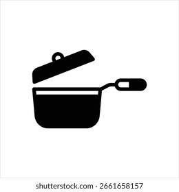 Icono negro del Vector para el pote