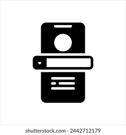 Vector black icon for prefix