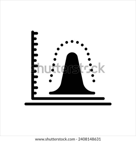 Vector black icon for probability