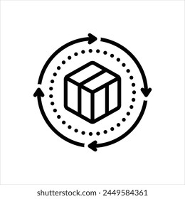 Vector black icon for product