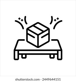 Vektorgrafik schwarzes Symbol für Produkt