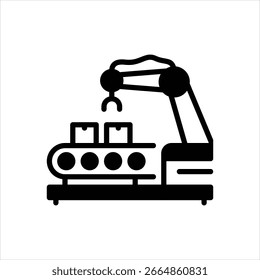 Vector black icon for product assembly