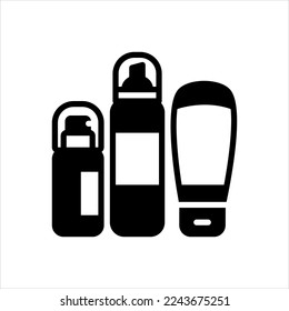 Icono negro vector para productos