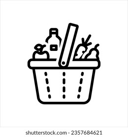 Vector black icon for products 