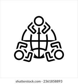 Vector black icon for project 