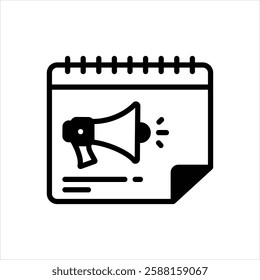 Vector black icon for promotion