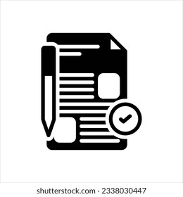 Icono negro vector para la propuesta