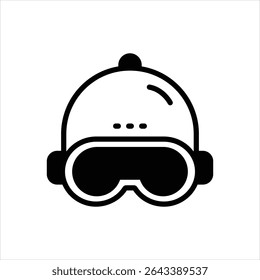 Vector black icon for protection