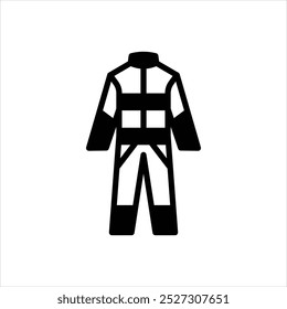 Vector black icon for protective cloth