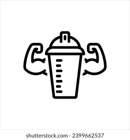 Icono negro vector para proteína