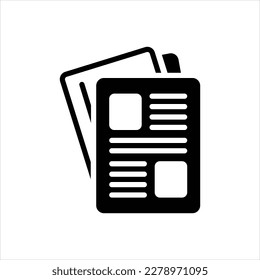 Vector black icon for publication