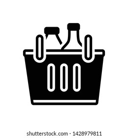 Vector black icon for purchase