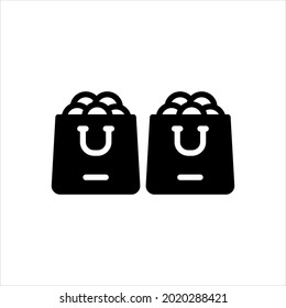 Icono negro vector para qty