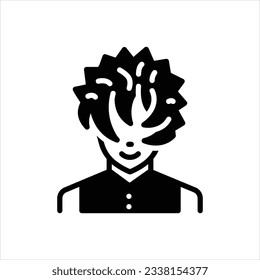 Vector black icon for ralph