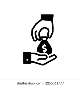 Vector black icon for rates