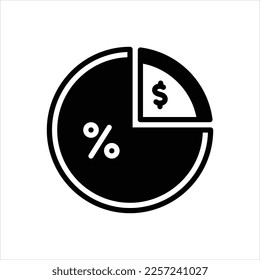 Vector black icon for ratio