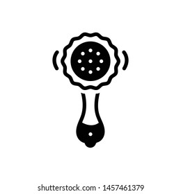 Vector black icon for rattle