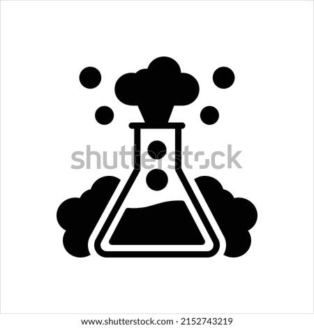Vector black icon for reaction