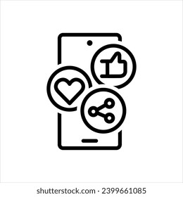 Icono negro vector para las reacciones