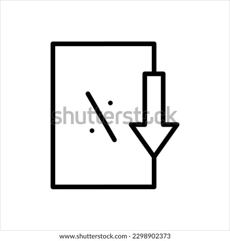 Vector black icon for rebates