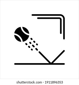 Vector black icon for rebound