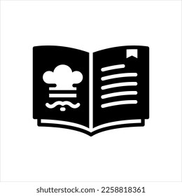 Vector black icon for recipe