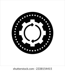 Vector black icon for recovery