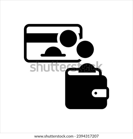 Vector black icon for reimbursement