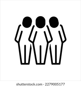 Icono negro del vector relacionado