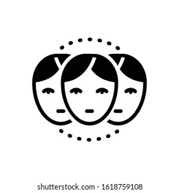 Vector black icon for relative