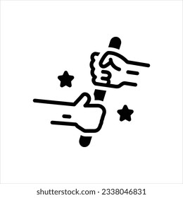 Vector black icon for relay