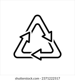 Vector black icon for renewal 