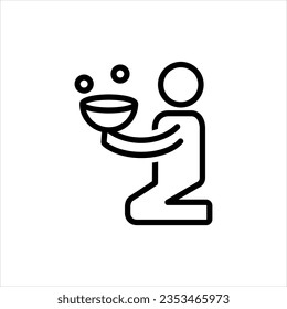 Vector black icon for required