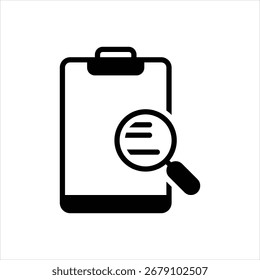 Icono negro del Vector para las herramientas del investigador