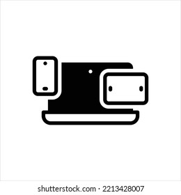 Icono negro vector para respuesta