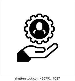Icono negro del Vector para las opciones responsables
